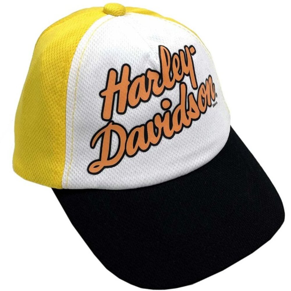 Harley-Davidson Little Toddler Girls' Mesh Colorblocked Cap w/ Criss Cross  Back
